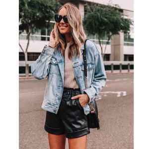 Abercrombie & Fitch Faux Leather Shorts XL